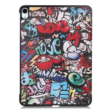 Till iPad Air 11 (2024) Slim fit tri-fold fodral - Graffiti