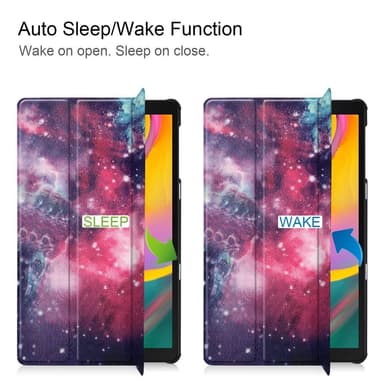 Slim Fit Cover Till Samsung Galaxy Tab A 10.1 2019 - Galaxy Pattern