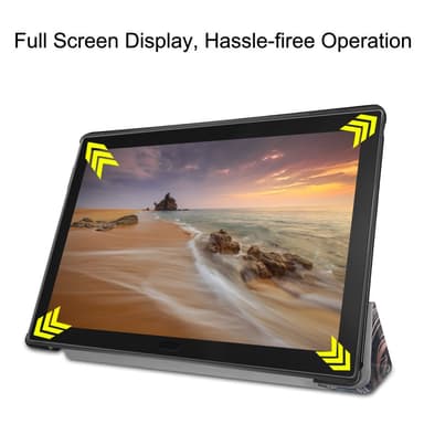 Tri-fold Fodral till Lenovo Tab E10 - English Characters