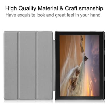 Tri-fold Fodral till Lenovo Tab E10 - Grå