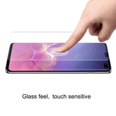 Samsung Galaxy S10+ HAT PRINCE Skärmskydd Heltäckande fingeravtryck