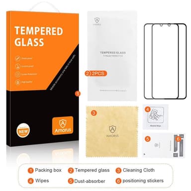 Samsung Galaxy A34 5G Amorus Heltäckande Härdat Glas 2-pack