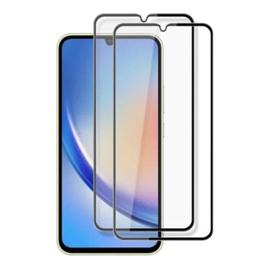 Samsung Galaxy A34 5G Amorus Heltäckande Härdat Glas 2-pack