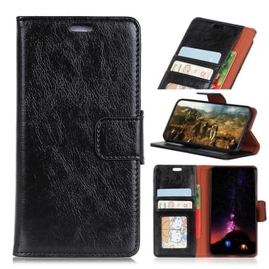 Samsung Galaxy Xcover 4s / 4 Plånboksfodral Textured Split - Svart