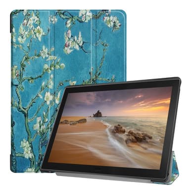 Tri-fold Fodral till Lenovo Tab E10 - Tree with Flowers