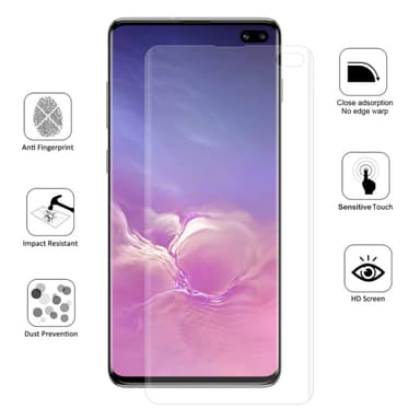 Samsung Galaxy S10+ HAT PRINCE Skärmskydd Heltäckande fingeravtryck