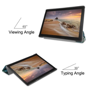 Tri-fold Fodral till Lenovo Tab E10 - Tree with Flowers