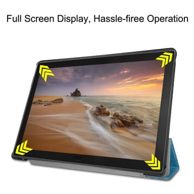 Tri-fold Fodral till Lenovo Tab E10 - Tree with Flowers