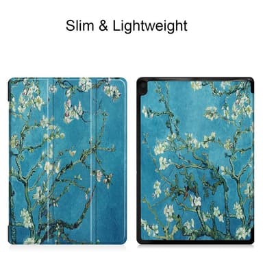 Tri-fold Fodral till Lenovo Tab E10 - Tree with Flowers