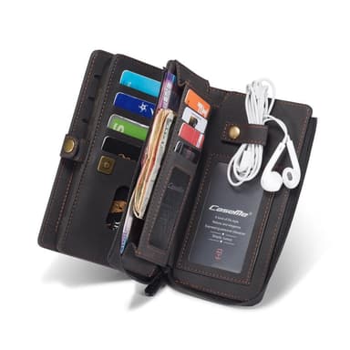 CASEME Samsung Galaxy S20 Plus Retro läder plånboksfodral - Grå