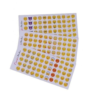 Emoji klistermärken – 660 stickers i olika uttryck