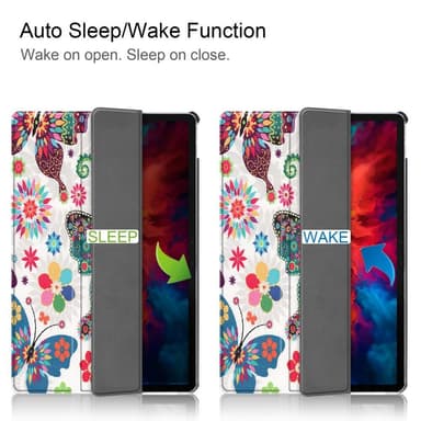 Tri-fold Fodral till Lenovo Tab P11 Pro TB-J706F - Butterfly