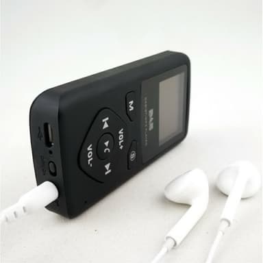 DAB Bluetooth Digital MP3-spelare Stöd för FM-radio TF-kort