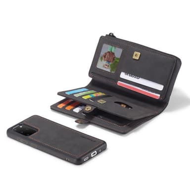CASEME Samsung Galaxy S20 Plus Retro läder plånboksfodral - Grå