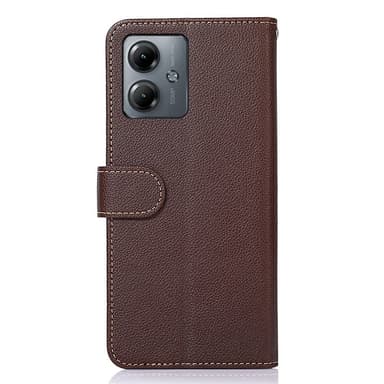 Motorola Moto G14 KHAZNEH Plånboksfodral - Brun/Blå