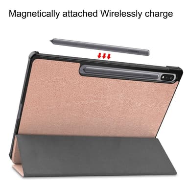 Slim Fit Cover Fodral Till Samsung Galaxy Tab S7 Plus / S8 Plus - RoseGold