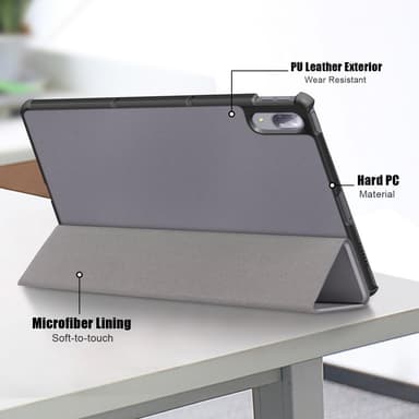 Tri-fold Fodral till Lenovo Tab P11 Pro TB-J706F - Grå