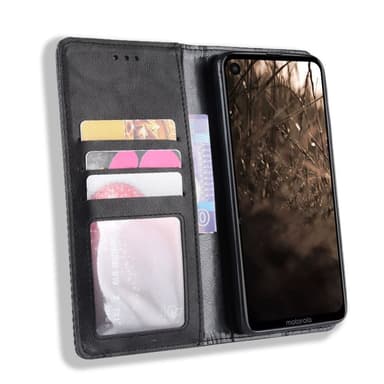 Motorola One Vision Plånboksfodral - Svart