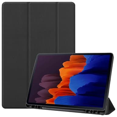 Slim Fit Cover Fodral Till Samsung Galaxy Tab S7 Plus / S8 Plus - Svart