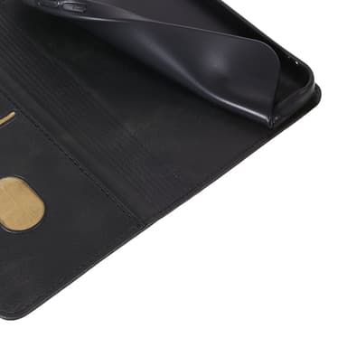 Plånboksställ Telefon Fodral Skal för iPhone 15 Pro - Svart