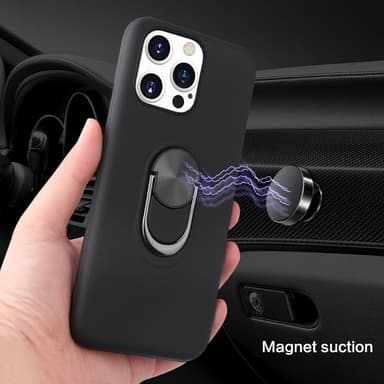 iPhone 13 Pro Hybrid skal med Finger Ring - Rose Gold