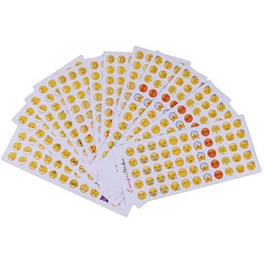 Emoji klistermärken – 660 stickers i olika uttryck
