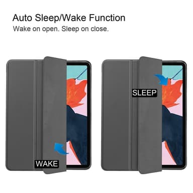 Apple iPad Air (2020) (2022) Slim fit tri-fold fodral - Grå