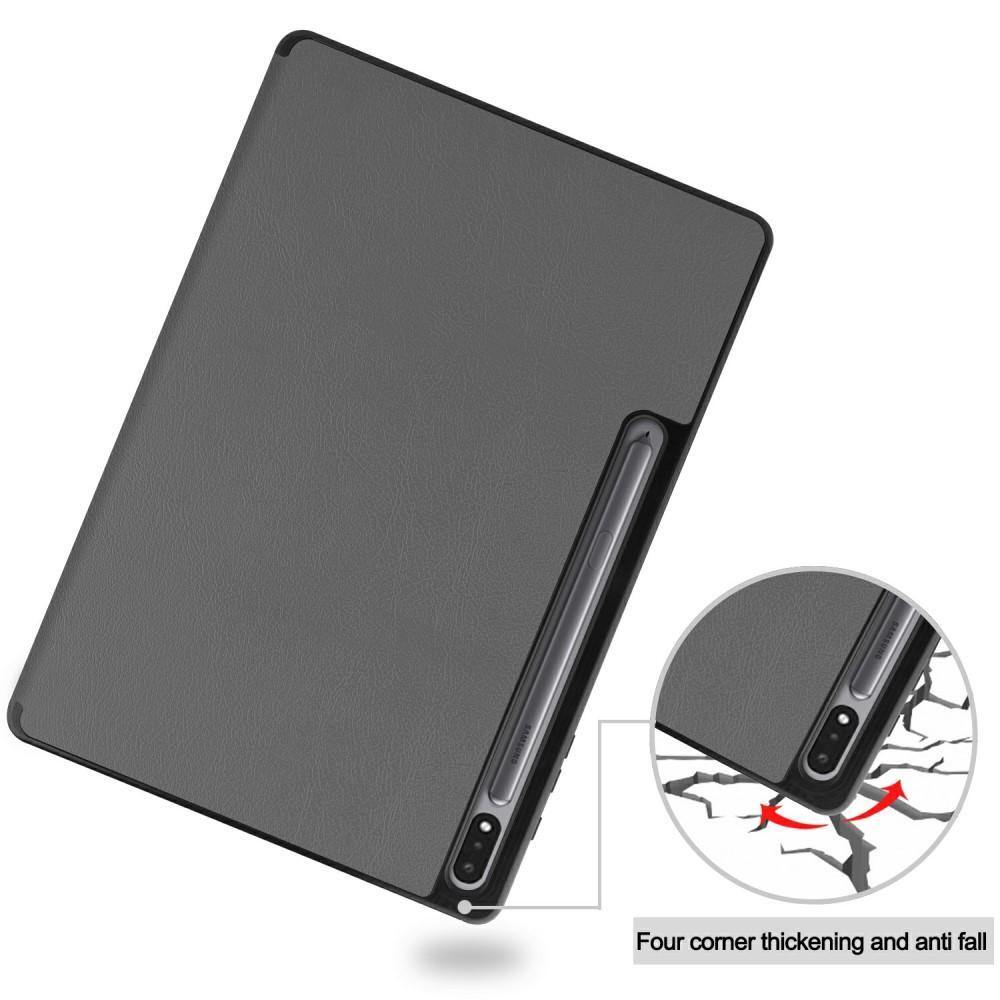 Slim Fit Cover Fodral Till Samsung Galaxy Tab S7 Plus - Grå