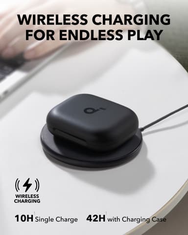 Soundcore AeroFit 2 True Wireless in ear-hörlurar (svarta)
