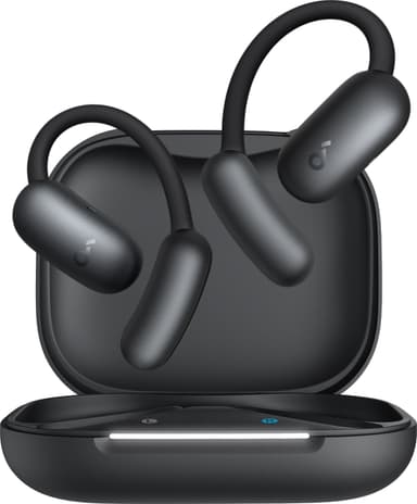 Soundcore AeroFit 2 True Wireless in ear-hörlurar (svarta)