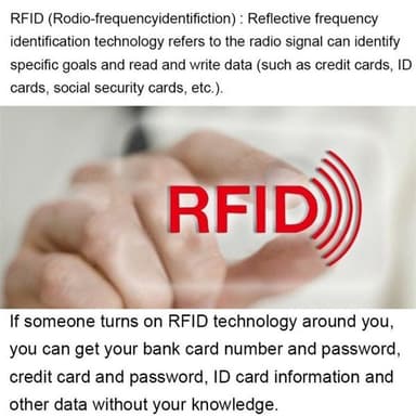 Svart plånbok i koläder med RFID-skydd och många praktiska fack