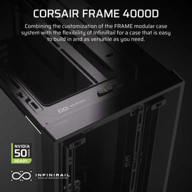 Corsair FRAME 4000D Mid-Tower PC-chassi (svart)