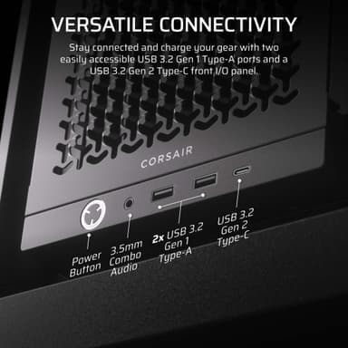 Corsair FRAME 4000D Mid-Tower PC-chassi (svart)