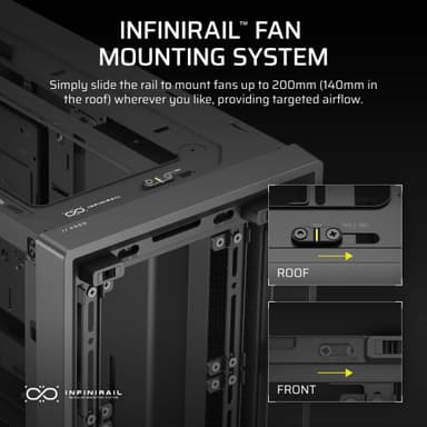 Corsair FRAME 4000D Mid-Tower PC-chassi (svart)