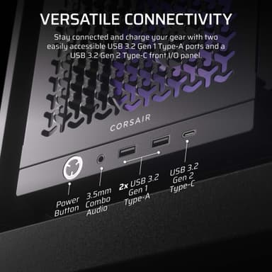 Corsair FRAME 4000D RS ARGB Mid-Tower PC-chassi (svart)