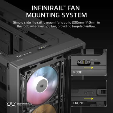 Corsair FRAME 4000D RS ARGB Mid-Tower PC-chassi (svart)