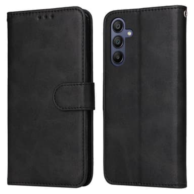 SKALO Samsung A16 PU-Läder Plånboksfodral - Svart