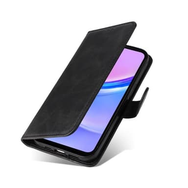 SKALO Samsung A16 PU-Läder Plånboksfodral - Svart