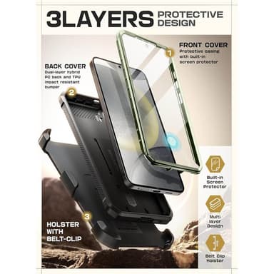 SUPCASE UB Pro 2-set Samsung Galaxy S25 - Guldan