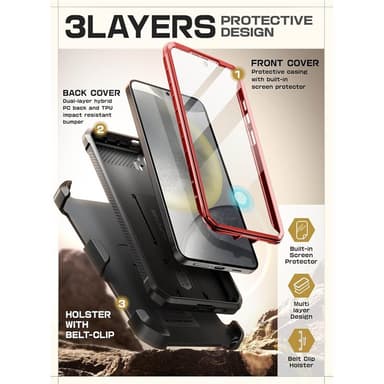 SUPCASE UB Pro 2-set Samsung Galaxy S25 - Ruddy