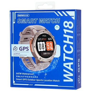 REMAX WATCH 18 Smart GPS Sportsklocka Fitness Tracker med Pulsmätare ...