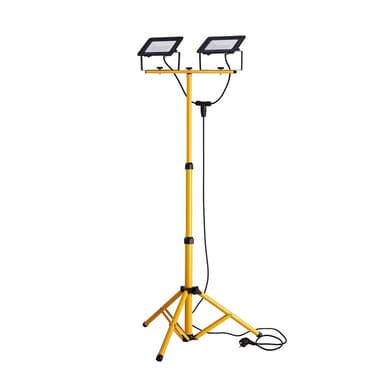 Forever Light Arbetslampa LED 2x30W 6000K med stativ