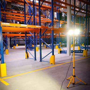Forever Light Arbetslampa LED 2x30W 6000K med stativ