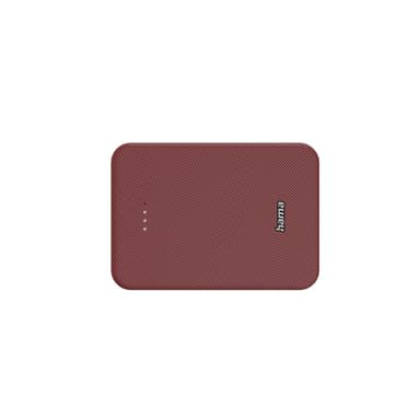Hama Powerbank Colour 10 10000mAh USB-C+USB-A Röd