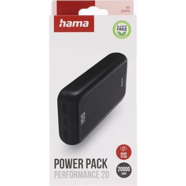 Hama Powerbank 20000mAh 2xUSB-A+1xUSB-C Antracit