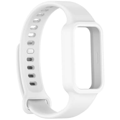 Silikonarmband till Redmi Band 3 / Xiaomi Smart Band 9 Active - Vit