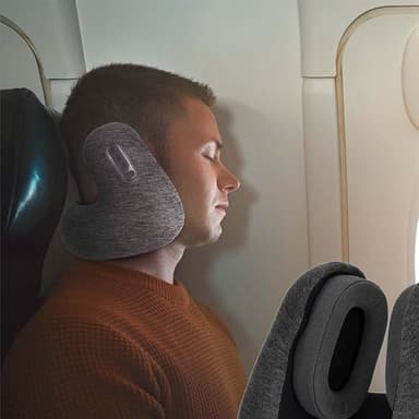 Nedis resekudde med inbyggda Bluetooth-hörlurar och passiv brusreducering