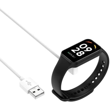 Magnetisk laddkabel till Xiaomi Smart Band 9 Pro / 9 Active - Vit