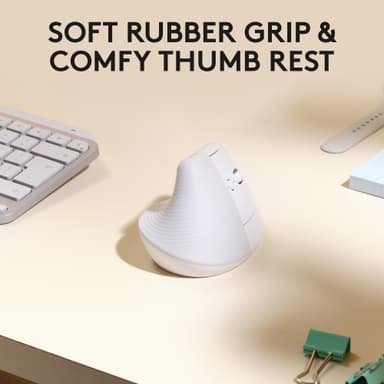 Logitech Lift för Mac trådlös mus (grey)