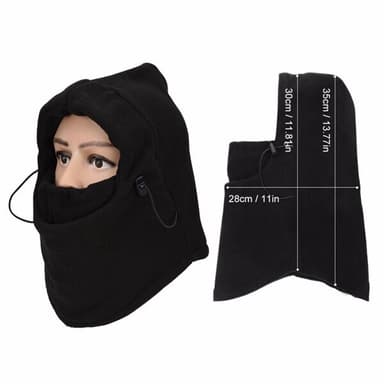 Balaklava / Skidmask Svart Fleece